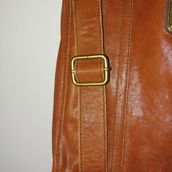Fossil Long Live Vintage Brown Genuine Leather Messenger Shoulder Bag OS - Picture 13 of 15